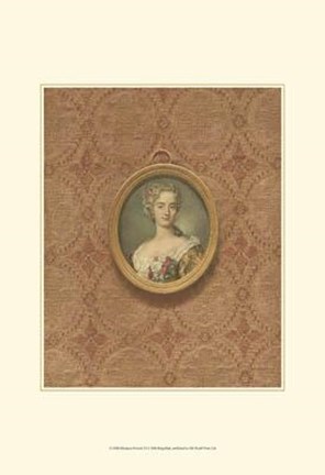 Framed Miniature Portrait VI Print