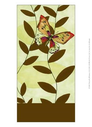 Framed Butterfly Whimsey II Print