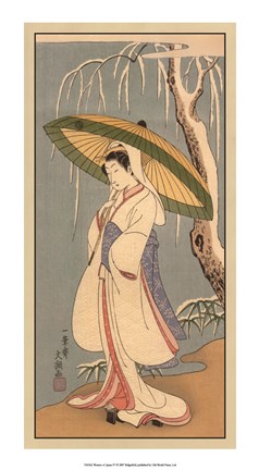 Framed Women Of Japan IV Print