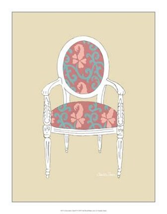 Framed Decorative Chair IV Print