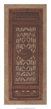 Framed Antique Shoji Screen I Print