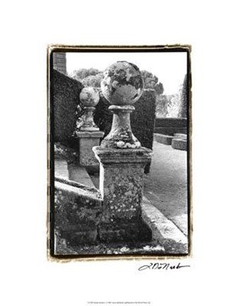 Framed Italian Garden I Print