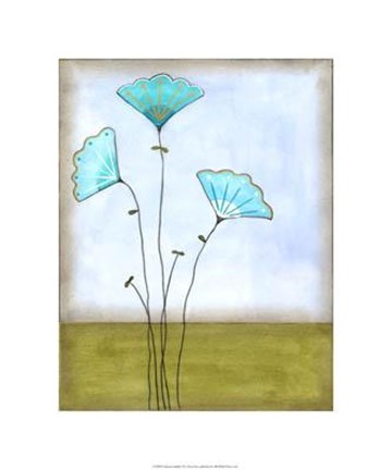 Framed Minna&#39;s Garden I Print