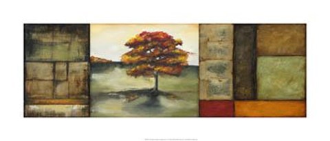 Framed Medium Autumnal Impressions I Print