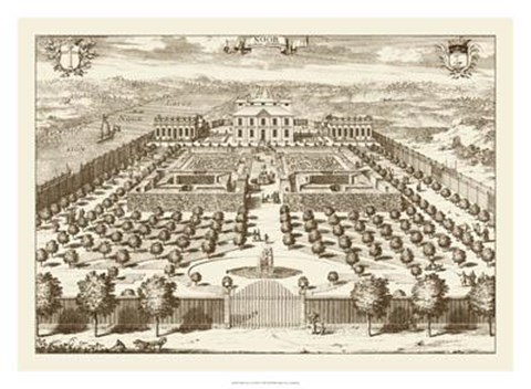 Framed Sepia Noor From West Print