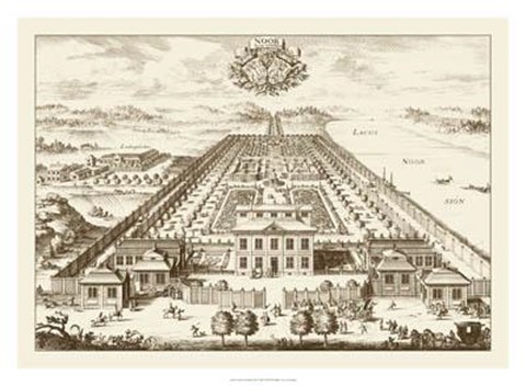 Framed Sepia Noor From East Print