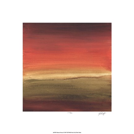 Framed Abstract Horizon I Print
