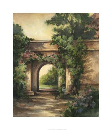 Framed Garden Ingress I Print