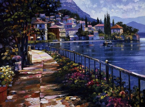 Framed Sunlit Stroll Print