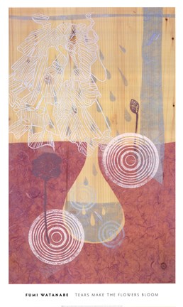 Framed Tears Make the Flowers Bloom Print