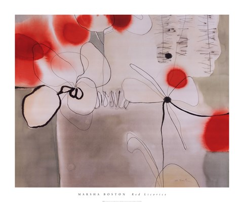 Framed Red Licorice Print