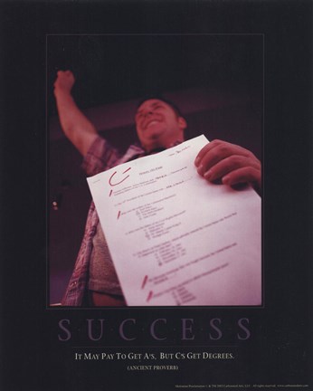 Framed Success - C&#39;s Gets Degrees Print