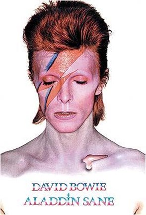 Framed David Bowie - Aladdin Sane Print