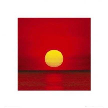 Framed Red Sunset Print