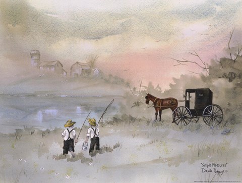 Framed Simple Pleasures Print