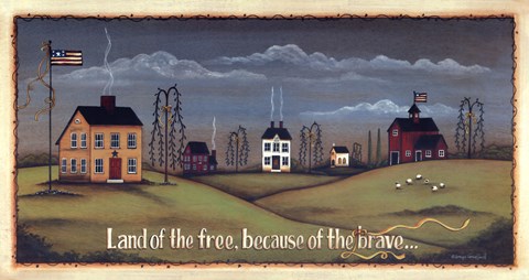 Framed Yellow Ribbon Loyalty Print