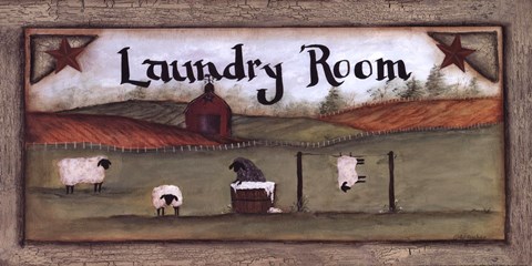 Framed Open Air Laundry Room Print
