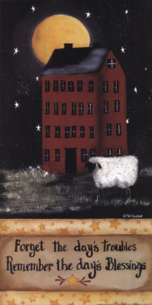 Framed Remember The Days Blessings Print