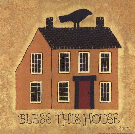 Framed Bless This House Print
