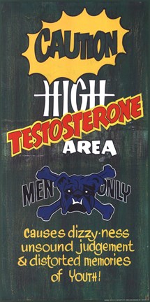 Framed Men Only Print