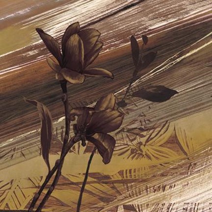 Framed Fleurs D&#39;or II Print