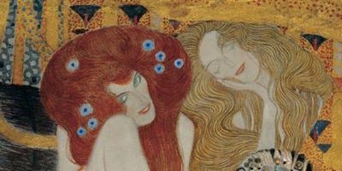 Framed Impurity and Desire, c.1902 (detail of Beethoven Frieze) Print