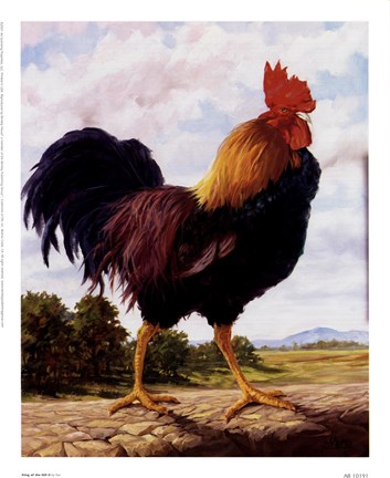 Framed King Of The Hill ll Print