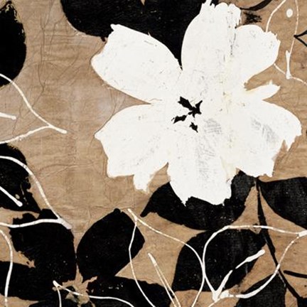 Framed Fleurs I Print