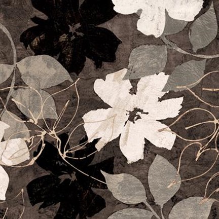 Framed Fleurs III Print