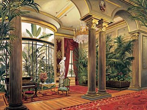 Framed Salle Des Colonnes Print