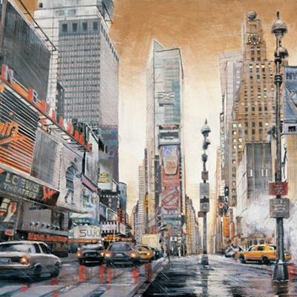 Framed Crossroads (Times Square) Print