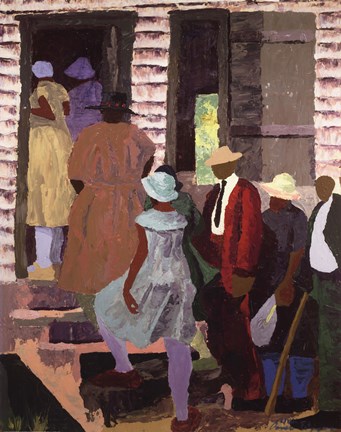 Framed Church Picnic Print