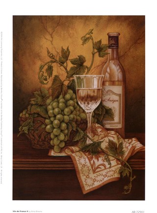 Framed Vin De France II Print