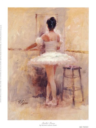 Framed Ballet Barre Print
