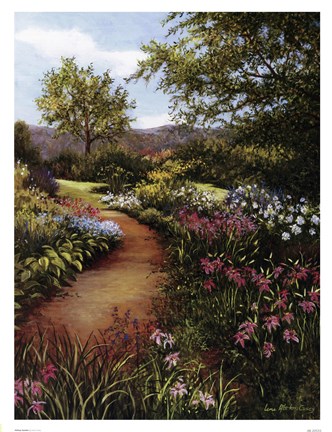 Framed Hilltop Garden Print