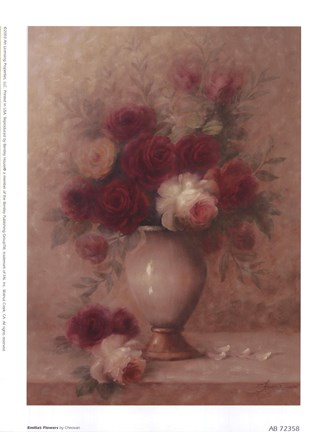 Framed Emilia&#39;s Flowers Print