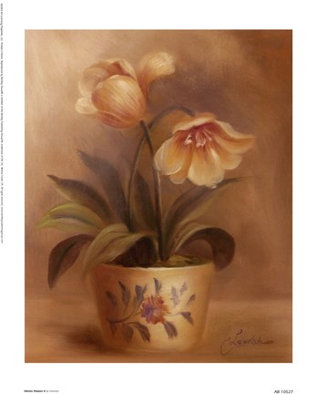 Framed Olivia's Flowers II Print