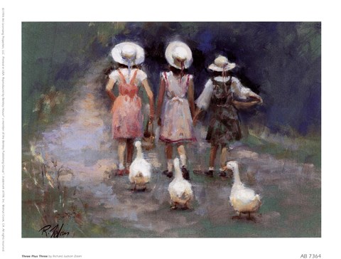 Framed Three Plus Three Print