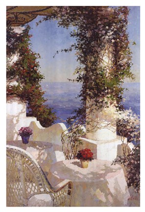 Framed Positano Seascape Print