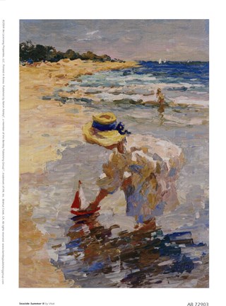 Framed Seaside Summer II Print