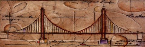 Framed Modern Bridge One Print