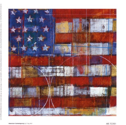 Framed American Contemporary Print