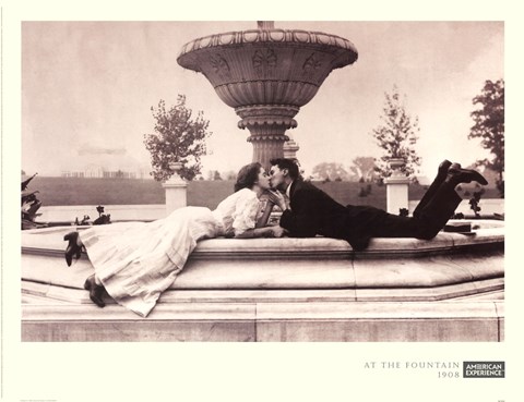 Framed Meet Me At The Fountain 1908 Print