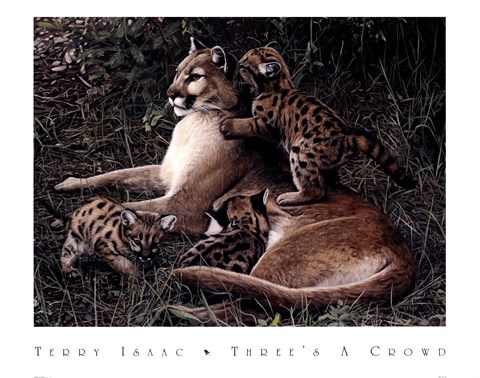 Framed Three's A Crowd Print