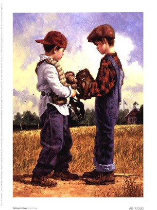 Framed Talking It Over Print