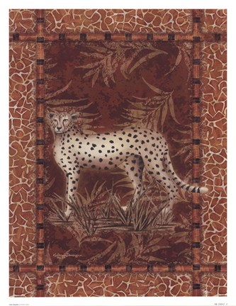 Framed Lone Cheetah Print