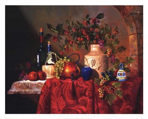 Framed Tavola Di Capri Print