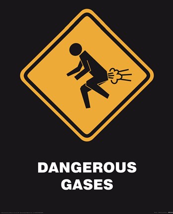 Framed Dangerous Gases Print