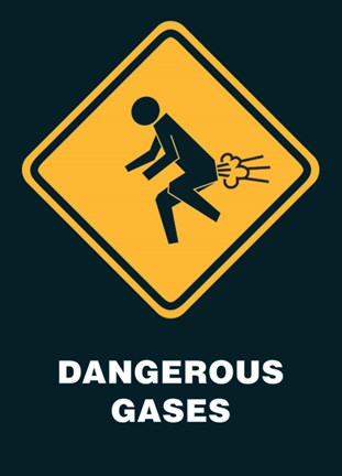 Framed Dangerous Gases Print