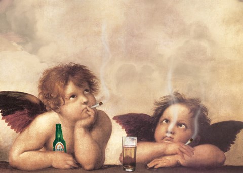 Framed Heavenly Bliss - Angels Print